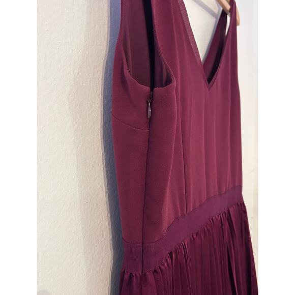 NWOT Banana Republic Burgundy Dress Size 10 - Picture 5 of 6